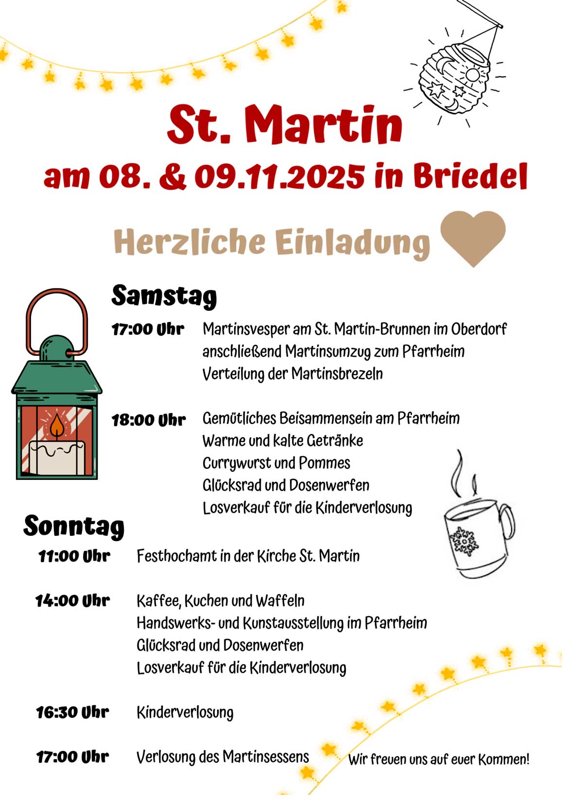 Programm St Martin Kirmes 2025